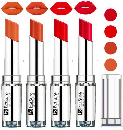 ForSure Ruby Red,Nude,Brick Nude,Hot Red VELVET MATTE LIPSTICK - Price