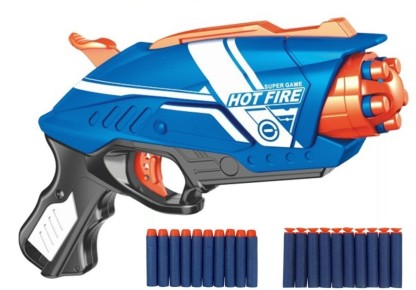 Includes 3 AA Batteries and Non-Negotiable Liberty Bill 2 Piece Bundle Imprints Plus Shark Blaster LED Toy Gun 