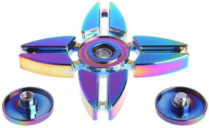 Rainbow Fidget 3 Hand Finger Spinner EDC Stress Focus Relaxing Kids Adult Toys