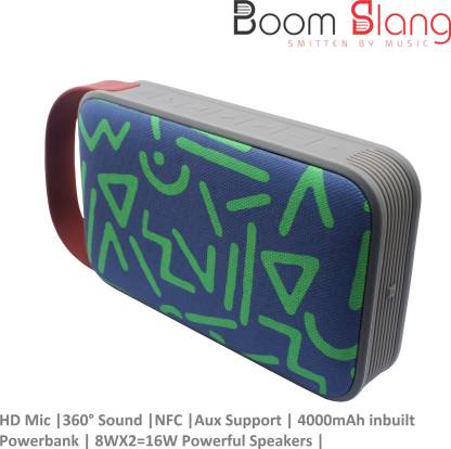 dansk hybrid biord Buy BoomSlang Canvas 16 W Portable Bluetooth Speaker Online from  Flipkart.com