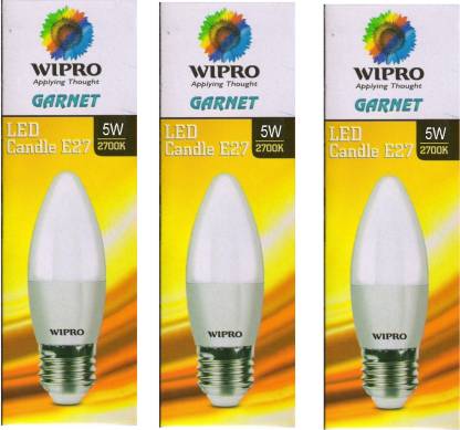 Wipro 5 W Candle E27 LED Bulb