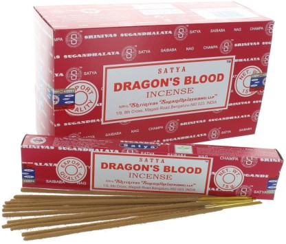 Satya Dragon Blood Incense Premium Masala Incense Stick 15 gms X 12 pkt @ 