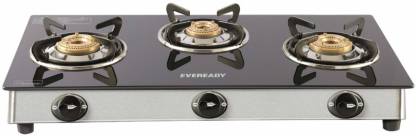 EVEREADY TGC 3B RV Glass, Stainless Steel, Brass Manual Gas Stove