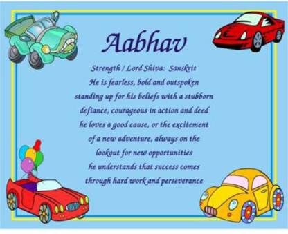 Personalized Name Meaning Y Cars Fine Art Print Children Posters In India Film Design Music Nature And Educational Paintings Wallpapers At Flipkart Com - Home Decor Names In Sanskrit