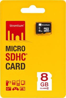 Strontium 1 8 GB SD Card Class 6 20 MB/s  Memory Card