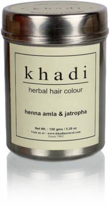 KHADI NATURAL Herbal Hair Color Henna, Amla & Jatropha - Price in India,  Buy KHADI NATURAL Herbal Hair Color Henna, Amla & Jatropha Online In India,  Reviews, Ratings & Features 