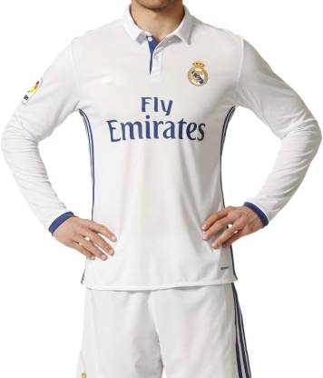 Navex Navex Footbal Jersey Club Real Madrid White Full Sleeve Ket L  Football Kit - Buy Navex Navex Footbal Jersey Club Real Madrid White Full  Sleeve Ket L Football Kit Online at