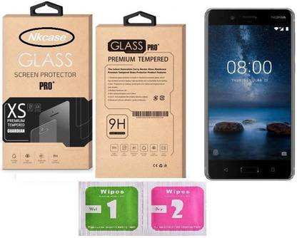 nkcase tempered glass guard for nokia 8