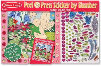 Flower Garden Fairy 4299 Melissa & Doug Peel and Press Sticker by Number Activity Kit Flower Garden Fairy 4299 Melissa & Doug Peel and Press Sticker by Number Activity Kit
