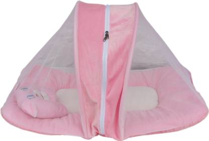 Amardeep Polyester Infants Toddler Mattress With Mosquito Net Pink Teddy Print 70 40 Cms Mosquito Net Price In India Buy Amardeep Polyester Infants Toddler Mattress With Mosquito Net Pink Teddy Print