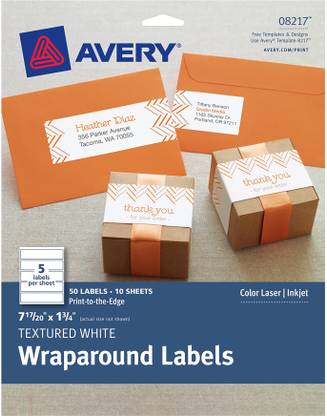 Avery Dennison Textured Wraparound Labels 7-17/20