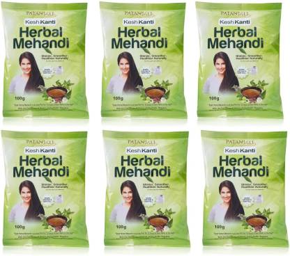 PATANJALI Herbal Mehandi Hair Color (Pack of 6) , Black - Price in India,  Buy PATANJALI Herbal Mehandi Hair Color (Pack of 6) , Black Online In  India, Reviews, Ratings & Features 