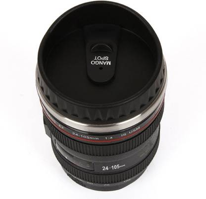 vibex designer choice special design creative canon camera lens shape coffee cup stainless steel coffee mug