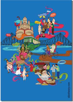 KOLKATA BLUE POSTER Paper Print - Comics, Humor, Quotes & Motivation,  Personalities posters in India - Buy art, film, design, movie, music,  nature and educational paintings/wallpapers at 