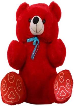 Samayra Toys Red Teddy Bear 2 5 Feet 75 Cm Red Teddy Bear 2 5 Feet Buy Teddy Bear Toys In India Shop For Samayra Toys Products In India Flipkart Com
