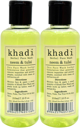 khadi neem and tulsi face wash