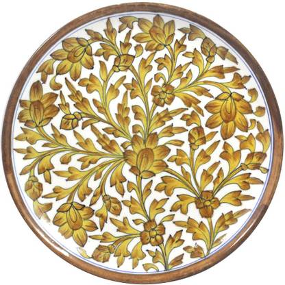 India Meets India Blue Pottery Art Handmade Ceramic Wall Hanging Decorative Plate Or Collector Plates Qty 1 0105hobp00024 Ceramic Decorative Platter Price In India Buy India Meets India Blue Pottery Art Handmade Ceramic