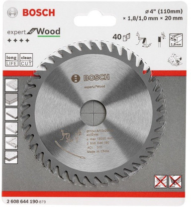 BOSCH 4'' x 40 TCT Circular Saw Blades 