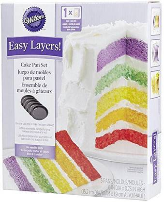 Wilton 2105 0112 Easy Layers 5 Piece Cake Pan Set 6 Inch 2105 0112 Easy Layers 5 Piece Cake Pan Set 6 Inch Shop For Wilton Products In India Flipkart Com