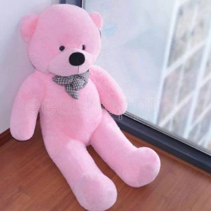 KHATU SHYAM ENTERPRISES 5 Feet Large Pink Teddy Bear 152 cm  - 152 cm