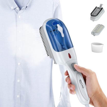 XGao 800W Mini Handheld Steam Iron Travel Size with 180ml Detachable Water Tank Garment and Fabric Steamer Clothes Wrinkle Remover Fast Heat Up Auto Off Portable for Any Fabrics 