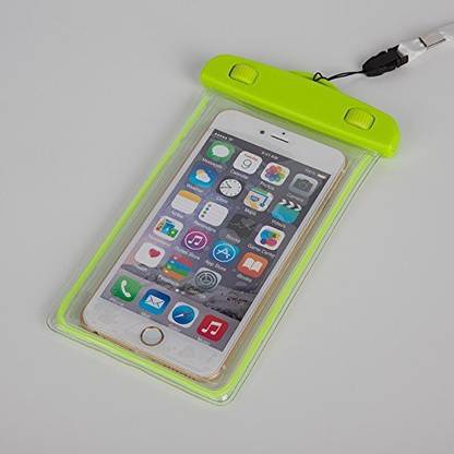 safeseed pouch for waterproof mobile for all cell phone dimensions upto 160x80 mm iphone 4s 5 5s 5c 6 6s 6 6s samsung htc sony lg lenovo green