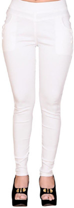 FeelBlue White Jegging Price in India 