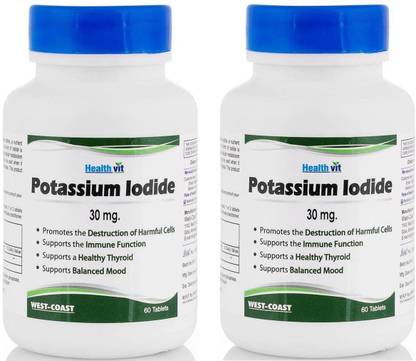healthvit potassium iodide 30mg 60 tablets pack of 4
