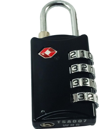 4 Digit Push Button Combination Padlock Luggage Travel Code Lock 、s6 