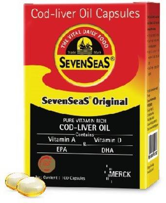 seven seas cod liver oil capsules 100 cap