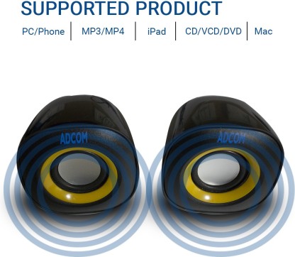 ADCOM Speaker Receiver Stereo Loudspeakers  Usb Desktop Speakers Usb Audio Speakers 