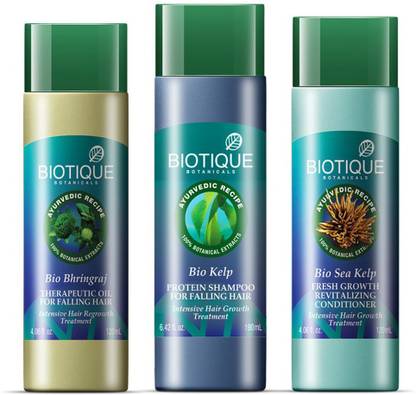 BIOTIQUE Anti-Hair Fall Combo (Pack of 3) – Bio-bhringraj Oil 120 ml,kelp Protein Shampoo 190 ml & Sea kelp Revitalizing Conditioner 120 ml Price in India - Buy BIOTIQUE Anti-Hair Fall Combo ( BIOTIQUE Anti-Hair Fall Combo (Pack of 3) – Bio-bhringraj Oil 120 ml,kelp Protein Shampoo 190 ml & Sea kelp Revitalizing Conditioner 120 ml Price in India - Buy BIOTIQUE Anti-Hair Fall Combo (