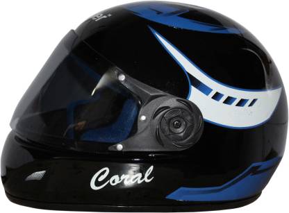 RIDER Full Face ISI Mark Solid Plastic With Visor Motorbike Helmet