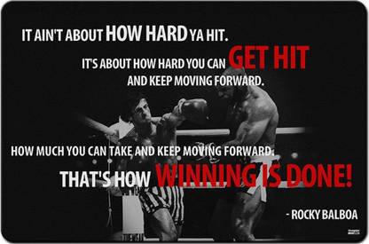 Rocky Balboa Quotes Print Poster On Large Print 36x24 Inches Photographic Paper Art Paintings Posters In India Buy Art Film Design Movie Music Nature And Educational Paintings Wallpapers At Flipkart Com