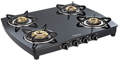 sunflame four burner euro glass top gas stove