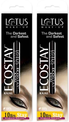 Lotus Make Up Make Up Ecostay Kajal Pack Of 2 Price In India Buy Lotus Make Up Make Up Ecostay Kajal Pack Of 2 Online In India Reviews Ratings Features Flipkart Com