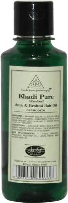 KHADI Pure Herbal Amla & Brahmi Hair Oil - Price in India, Buy KHADI Pure  Herbal Amla & Brahmi Hair Oil Online In India, Reviews, Ratings & Features  