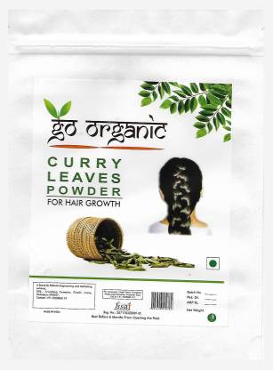 go organic Curry Leaves Powder To Grow Long, Strong And Shiny Hair ( 250  Grm ) - Price in India, Buy go organic Curry Leaves Powder To Grow Long,  Strong And Shiny