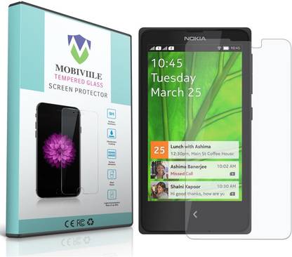 mobiviile tempered glass guard for nokia a110 nokia x dual sim rm 980