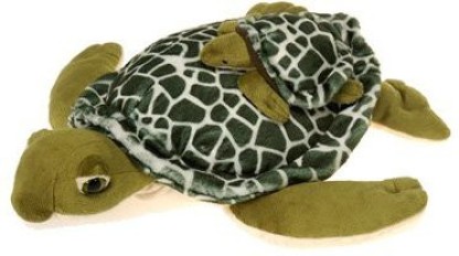 Mama Turtle with Baby Plush Stuffed Animal Toy by Fiesta Toys 14.5" 