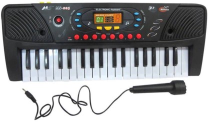 RenFox 61-Key Keyboard Piano with Microphone & Music Stand Portable Electronic Kids Piano Keyboard for Beginners 22.9x7.9x2.3 Inch 