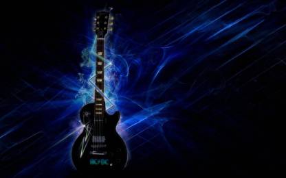 Music AC DC Band (Music) Australia Gibson Guitar HD Wallpaper Print Poster  on 13x19 Inches Paper Print - Art & Paintings posters in India - Buy art,  film, design, movie, music, nature