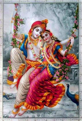 radha krishna beautiful Wallpaper Poster Print Poster on LARGE PRINT 36X24  INCHES Photographic Paper - Art & Paintings posters in India - Buy art,  film, design, movie, music, nature and educational paintings/wallpapers