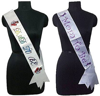 Party Propz Mom To Be And Dad To Be Sash Pack Of 2 Mom To Be Party Decoration Dad To Be Paryt Supplies Baby Shower Party Accessories Price In India Buy Party Propz