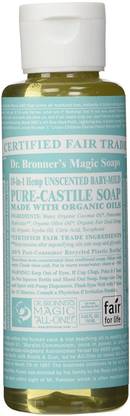 Dr. Bronner's Pure-Castile Liquid Soap (4 oz, Baby Unscented)
