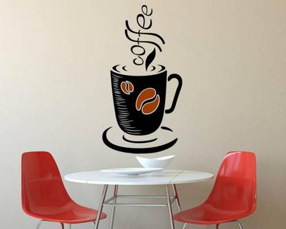 Madhuban Décor Medium Coffee Kitchen Wall Sticker Price In India Buy Madhuban Décor Medium Coffee Kitchen Wall Sticker Online At Flipkart Com