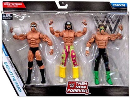 Wwe Bash at the Beach 3 Pack Elite Then Now Forever Macho man Lex Luger Sting 
