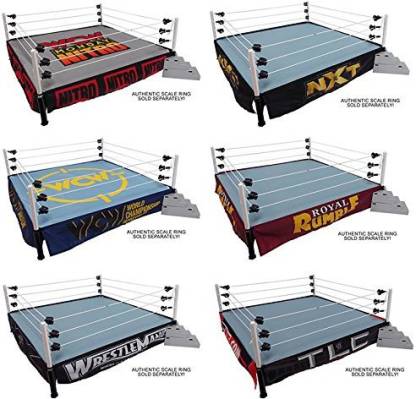 Wwe Package Deal Six 6 Ring Skirts Two 2 Ring Mats Ringside Exclusive Wicked Cool Toys Toy Wrestling Action Figure Playset Accessories Ring Not Included Package Deal Six 6 Ring
