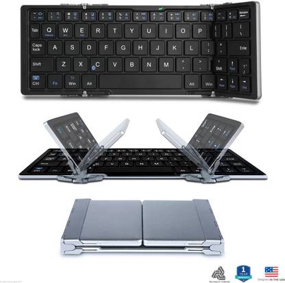 zaap trifold pro bluetooth keyboard magnetic tablet keyboard