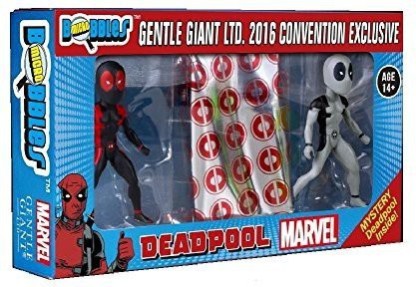 SDCC COMIC CON 2016 GENTLE GIANT MARVEL MICRO BOBBLES DEADPOOL 3-PACK....IN HAND 